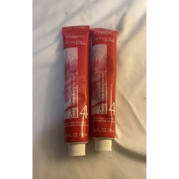 L'Oreal Excellence Creme Deep Caring Conditioner Step 4 Lot of (2) Tubes Loreal - Picture 1 of 2